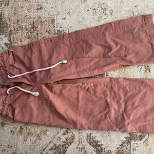 Wide Leg Crop with waistband tie